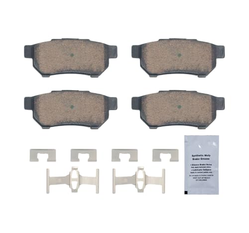 HUSCH Rear Ceramic Brake Pads Kit Fit For Acura Integra 1986-2001 - size: D374-7233