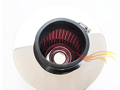 Short Ram Intake Kit for 96-02 Crown Victoria/Town Car 4.6L V8 (Red) - color: Red