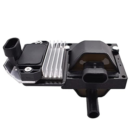 WFLNHB Ignition Coil DR-49 with Ignition Module D577 Replacement for Chevy