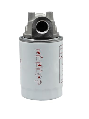 Spin-On Filter Assembly Hydraulic Oil Filter for Petroleum Based Fluids 10 Micron Hydraulic Filter with 15 PSI Bypass 250 PSI, 25 GPM, 3/4” NPTF Inlet/Outlet Port, 1"-12 Thread, 221006