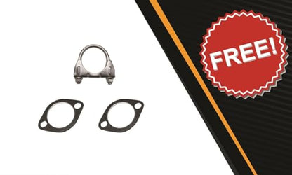 Northeastern Exhaust | Stainless Steel Exhaust Resonator Assembly Compatible for Kia Soul 2010-2011 2.0L | Free Gaskets and Clamp Included | Automotive Replacement Part
