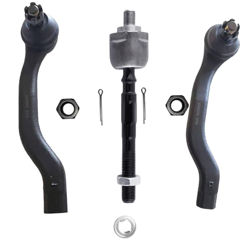 4Pcs Front Outer and Inner Tie Rod Ends Kit ES3331 ES3332 EV367 - size: ES3331 ES3332 EV367