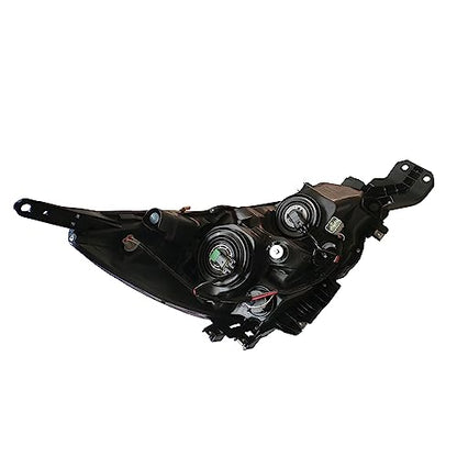 PartsFlow Halogen Headlight HeadLamp Assembly Black Interior For 2015 2016 2017 Subaru Legacy Outback Left Side - color: Black & Silver Interior Left Side