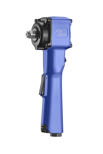 Airboss AW-80JL 1/2" Right Angle Air Impact Wrench, 500 ft-lbs Breakaway Torque, Jumbo Hammer, Extended Handle High Torque Pneumatic Tool for Lug Nuts, Tire Service, Tight Spaces & Auto Shop - size: 500 FT LB