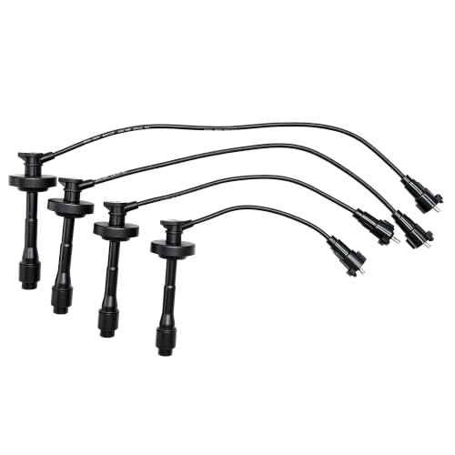 52649ZQ Ignition Spark Plug Wires Set of 4 Compatible with Toyota - style: 52649ZQ