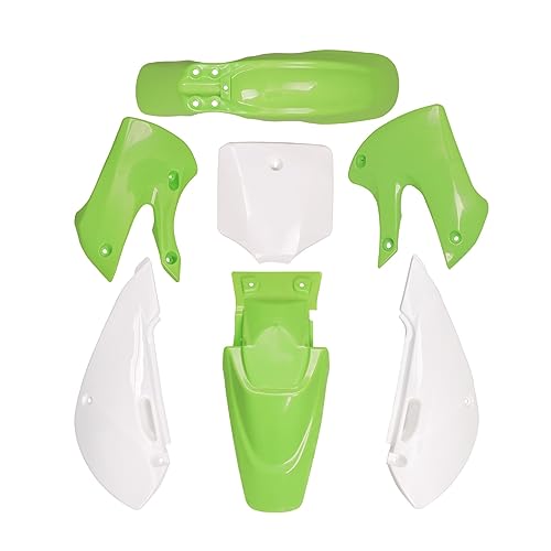 Green Fairing Plastic Fender Kit for Motorcycle Plastics Body kits Compatible with DRZ110 DRZ 110 and KX65 KX 65 KLX110 KLX 110 Dirt bike Pit