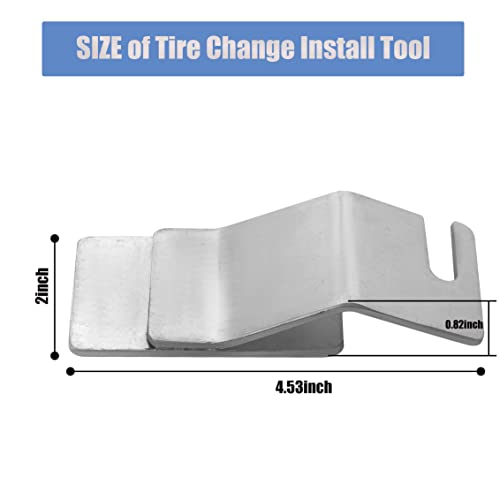 Motorcycle Tire Holder Hook,Off-Road Tire Removal Install Assistance Changer Tool for Dirt Bike,Tire Changing Tool - color: Silver