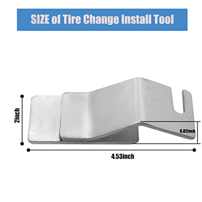 Motorcycle Tire Holder Hook,Off-Road Tire Removal Install Assistance Changer Tool for Dirt Bike,Tire Changing Tool - color: Silver