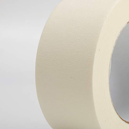 Lichamp Wide Masking Tape 2 inches, 1pc General Purpose Beige Masking Tape White Masking Paper, 1.95 inches x 55 Yards (Pack of 2) - size: 1.93 inches (Pack of 2)