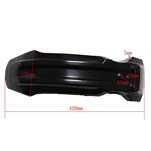 Full Fender Fairing Kit with Graphics Decals for Apollo 110cc 125cc 140cc 150cc 200cc 250cc Dirt Bikes | Durable ABS Plastic Bodywork Set with Fenders, Side Panels, Tank Shrouds (Black) - color: Black
