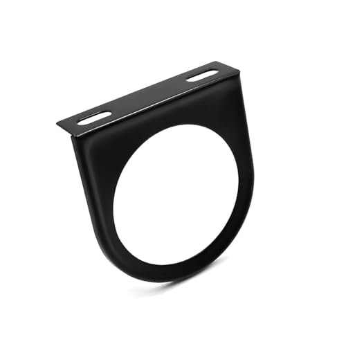 Single Gauge Mounting Panel, 52mm 2 Inch Gauge Mounting Bracket Pod with Single Hole, Universal Vehicle Dashboard Gauge Pillar Mount Pod Holder for Auto, Truck, Boat - color: 1pcs