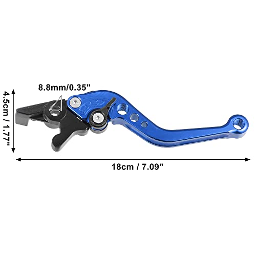 Motoforti Adjustable Brake Clutch Levers for Honda CBR500R 2013-2018 Blue Aluminum Alloy 1 Pair - color: Blue