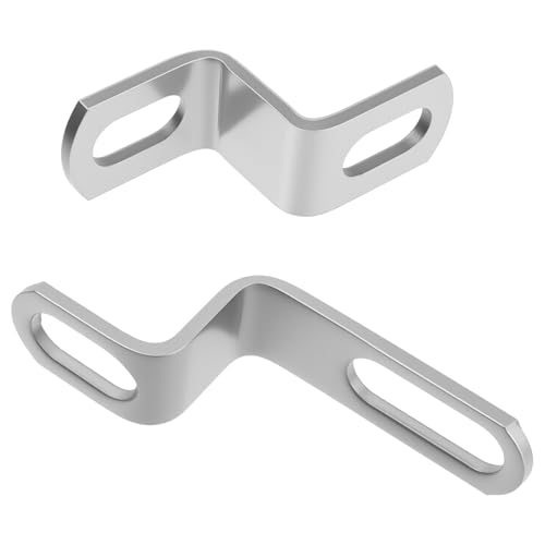 2 Pack Motorcycle Exhaust Bracket Z Shape Muffler Mounting Clamp Stand for Motorbike Silencer Exhaust Pipes Mounting Clamp Fasten Clip Round Band