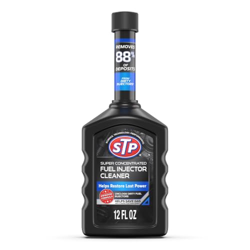 STP Super Concentrated Fuel Injector Cleaner, Injector Cleaner Unclogs Dirty Fuel Injectors and Restores Lost Power, 12 Oz