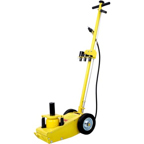 22 Ton Hydraulic Floor Jack Metal Yellow Unmatched Strength Heavy-Duty Tasks Commercial Use