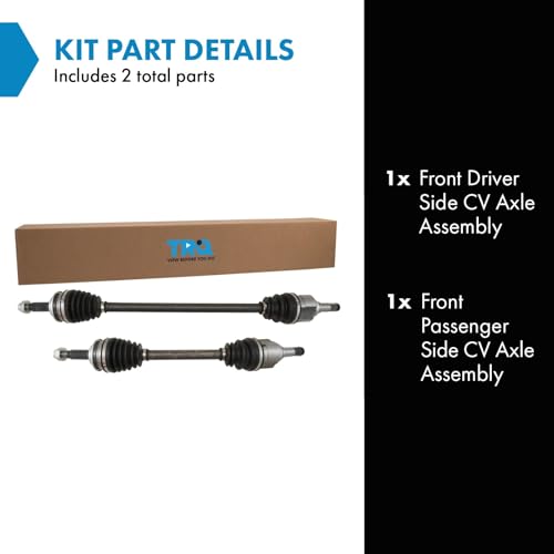 TRQ Front Driver and Passenger Side CV Axle Assembly Set 2 Piece - style: CSA70759