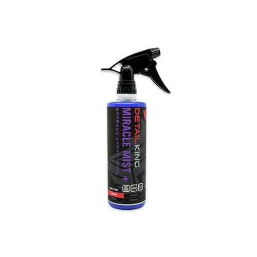 Detail King Miracle Mist+ Car Cleaning Spray Wax for Waterless Car Wash - Car Window Cleaner - Safe on all Surfaces - 16 Oz - size: 16 Fl Oz (Pack of 1)