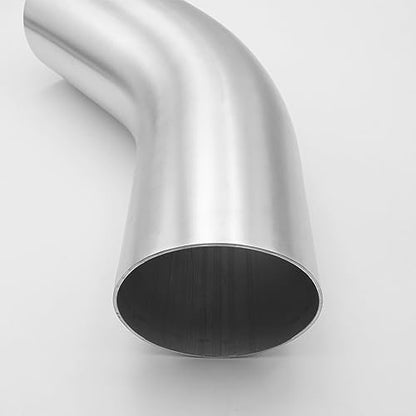 AC PERFORMANCE 4" 45° Degree Aluminum Elbow Intercooler Air Intake Tube - color: Silver 45, size: 4" (102mm)