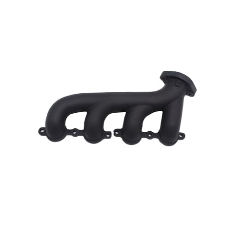 1 Set SHLPDFM Exhaust Manifold LS Swap Cast Iron Black Exhaust Manifold Headers Fits for Chevrolet LS1LS2LS3 4.8L 5.3L 6.0L WITH All Gaskets and Hardware and Flanges