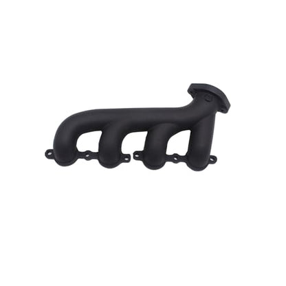 1 Set SHLPDFM Exhaust Manifold LS Swap Cast Iron Black Exhaust Manifold Headers Fits for Chevrolet LS1LS2LS3 4.8L 5.3L 6.0L WITH All Gaskets and Hardware and Flanges
