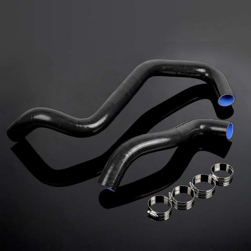 Upper & Lower Silicone Coolant Radiator Hose, Black