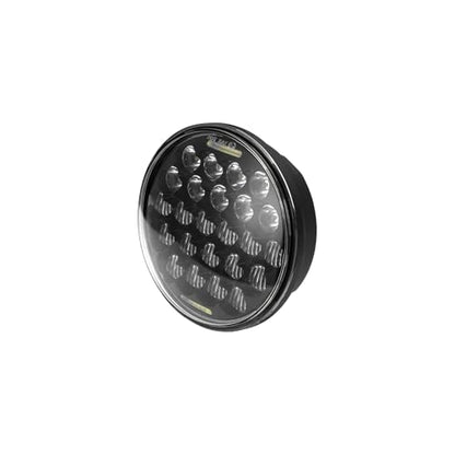 SUP-LIGHT 5 3/4" 5.75 Inch Motorcycle LED Headlight Compatible with Dyna Sportster Iron 883 Street BOB Low Rider Super Wide Headlamps with Round Projector Driving Light -Black