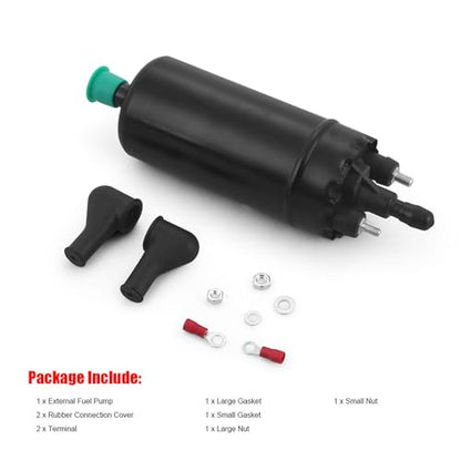 Dyno Racing High Pressure Fuel Pump Universal External in Line fuel pump 12V Electric Fuel Injection Pump Compatible with 0580464070 0580453911 0580463017 0580464023 0580463011