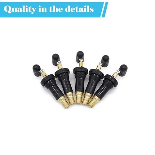 TPMS 17-20008 Rubber Clip-on Tire Pressure Sensor Valve, 100PCS