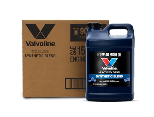 Valvoline Heavy Duty Synthetic Blend 15W-40 Diesel Engine Oil 2.5 GA, Case of 2 - size: 2.5 Gallon, Case of 2, style: Synthetic Blend