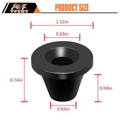 6x Rubber Side Cover Grommets for Harley Touring - size: 1996-2007