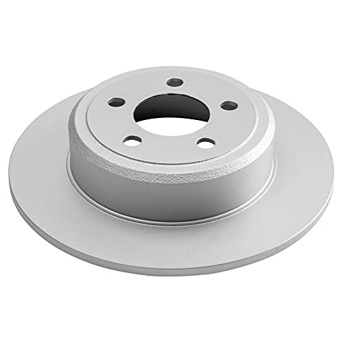 TRQ Front and Rear Brake Rotor Set G Coated - style: BRA15436