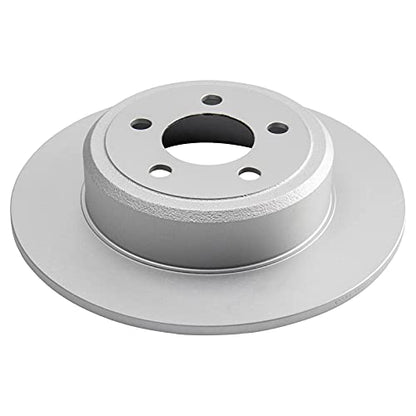 TRQ Front and Rear Brake Rotor Set G Coated - style: BRA15436