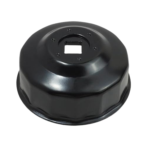 65mm Oil Filter Wrench Socket, 14 Flute 3/8 Inch Drive Oil Filter Removal Tool Replace 2540086 2520799 2830550 Fits Polaris ATV UTV, Chrome Steel Filter Wrench for Motorcycles Cars