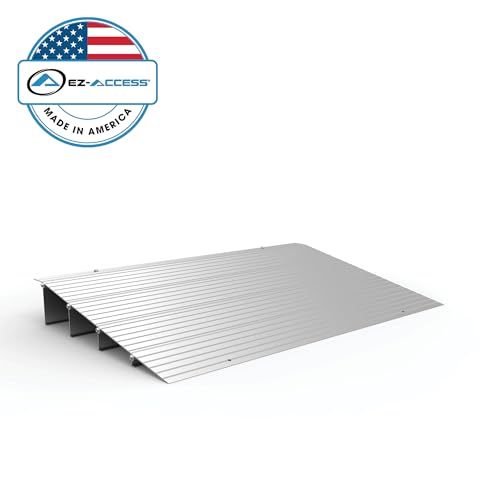 EZ-ACCESS Transitions Modular Entry Ramp, Self Supporting, Aluminum, 4 in - size: 4 Inch
