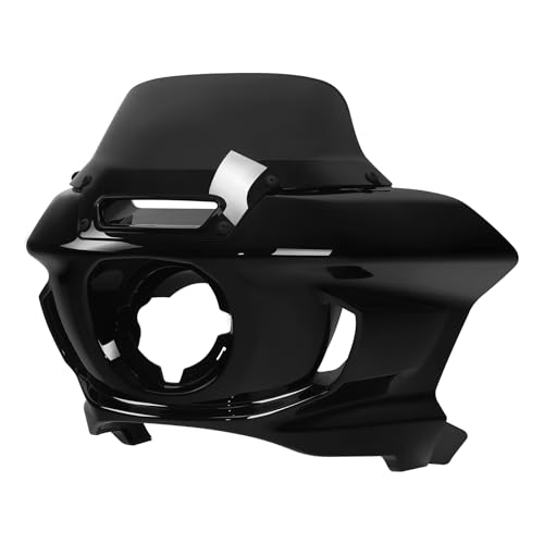 TCMT Motorcycle Fairing with Black 7" Windshield Fit For Harley Low Rider ST FXLRST 2022-2025 Low Rider El Diablo FXRST 2022 - color: Black Windshield