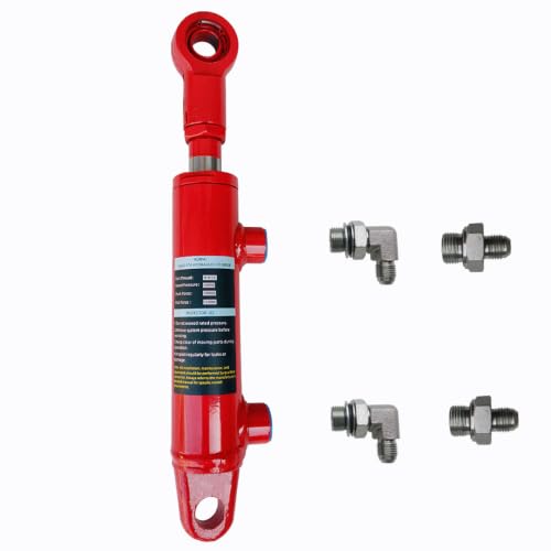 1.5" Bore Double Acting Hydraulic Cylinder, 4" Stroke Options, Welded Hydraulic Ram, 3000 PSI for Farm Equipment, Trailers, Machinery & DIY Projects(1.5 * 4) - size: 1.5*4