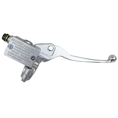 7/8" Right Front Hydraulic Brake Master Cylinder Compatible with ATV 50cc 70cc 90cc 110cc 125cc 150cc 200cc 250cc Taotao Pit Dirt Bike Quad Scooter Chrome - color: Chrome