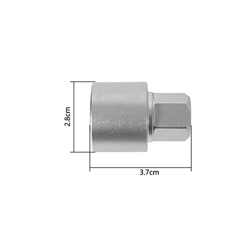 Shkalacar Wheel Lock Lug Nut Screw Socket Wrench Tool Security Master Locking Key 806 / F 17mm Socket Replacement for Audi A6 A3 A4 A5 TT - size: 806 F