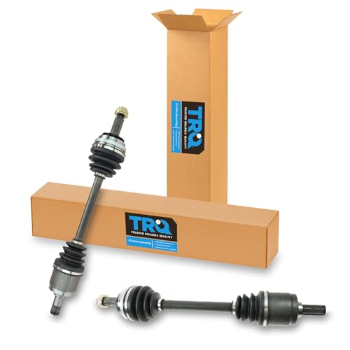 TRQ Front Left and Right CV Axle Assembly Set 2 Piece - style: CSA62123