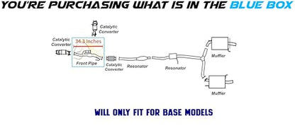 Exhaust Front Flex Y-Pipe Compatible for 2003-2007 Honda Accord 3.0L | Stainless Steel | Northeastern Exhaust | Free Gaskets and Bolt Kit Included | Direct-Fit Replacement