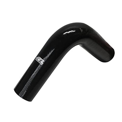2" ID, 7" Leg Length 90 Degree Elbow Silicone Coupler Hose, 4-Ply Reinforced Universal Silicone Pipe Hose Turbo Intake Tube Intercooler Piping Black - color: Black, size: 2" ID
