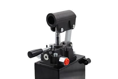 Spare Parts Holland - Double Acting Hydraulic Piston Hand Pump with Release Knob, Hand Operated Hydraulic Pump 3/8" NPTF Ports (1.5 CID 3 Qrt Tank (0.80 Gal) - style: 1.5 CID 3 Lt. tank (0.80 Gal)