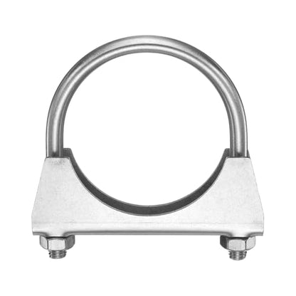 HARFINGTON U Bolt Muffler Exhaust Clamp 57mm/2.24" 304 Stainless Steel U-Bolt Clamps Muffler Tip Hook Saddle Exhaust Clip for Tip Pipes Connection - size: 57mm