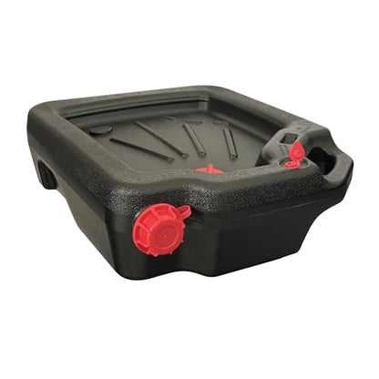 16-Quart Automotive Drain Pan Container Heavy Duty Plastic Oil Drain Pan Leakproof Garage Car Truck Fluid Drainage Collector