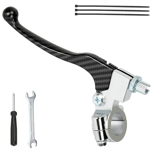 HIAORS 7/8" Mini Bike Clutch Brake Handle Lever Compatible with Predator 196cc 212cc Coleman CT200U CT200U-EX BT200X CT100U CC100X Baja DB30 MB200 SSR125 CRF50 CRF70 XR50 XR70 Pit Dirt Bike Parts - color: Black Striped