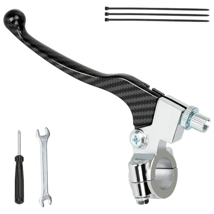 HIAORS 7/8" Mini Bike Clutch Brake Handle Lever Compatible with Predator 196cc 212cc Coleman CT200U CT200U-EX BT200X CT100U CC100X Baja DB30 MB200 SSR125 CRF50 CRF70 XR50 XR70 Pit Dirt Bike Parts - color: Black Striped