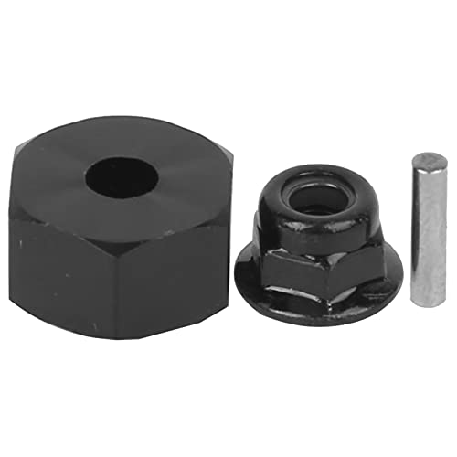 1/10 RC Trailer Axle Kit, 167mm/6.6in RC Trailer Dual Axles, Black Metal Non Powered Rear Wheel with Screws Accessories Replacement for Tamiya 1/10 Rc Tractor Truck, 1Pcs