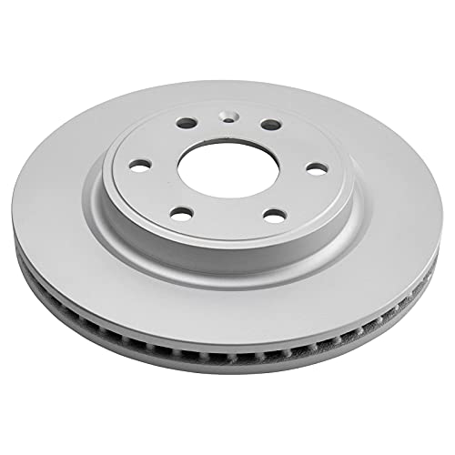 TRQ Front and Rear Brake Rotors Set Vented Premium G-Coated - style: BKA14810
