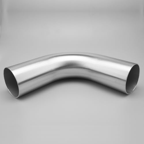 AC PERFORMANCE 3" 90° Degree Aluminum Elbow Intercooler Air Intake Tube - color: Silver 90, size: 3" (76mm)
