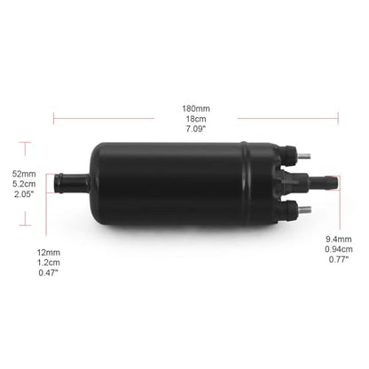 Dyno Racing High Pressure Fuel Pump Universal External in Line fuel pump 12V Electric Fuel Injection Pump Compatible with 0580464070 0580453911 0580463017 0580464023 0580463011